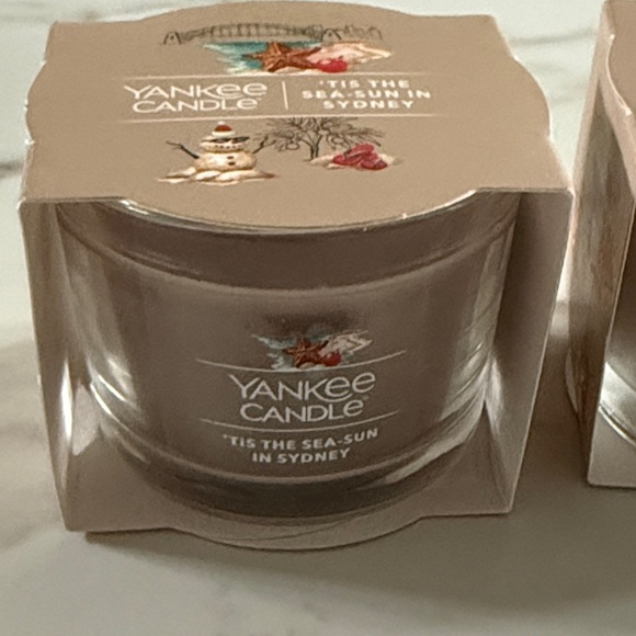 Yankee Candle Holiday Set ‘Tis the Sea - Sun in Sydney Tan New - Picture 4 of 5